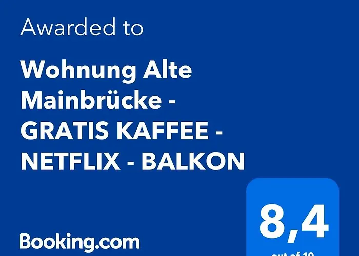 Brueckenglueck Alte Mainbruecke - Gratis Kaffee - Netflix - Balkon 아파트 *