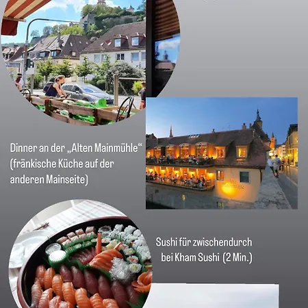 شقة Brueckenglueck Alte Mainbruecke - Gratis Kaffee - Netflix - Balkon فورتسبورغ