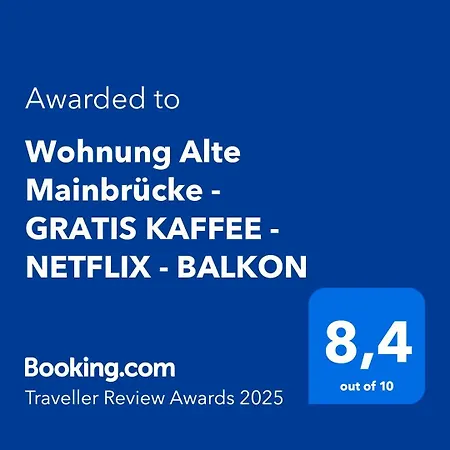 Brueckenglueck Alte Mainbruecke - Gratis Kaffee - Netflix - Balkon شقة *